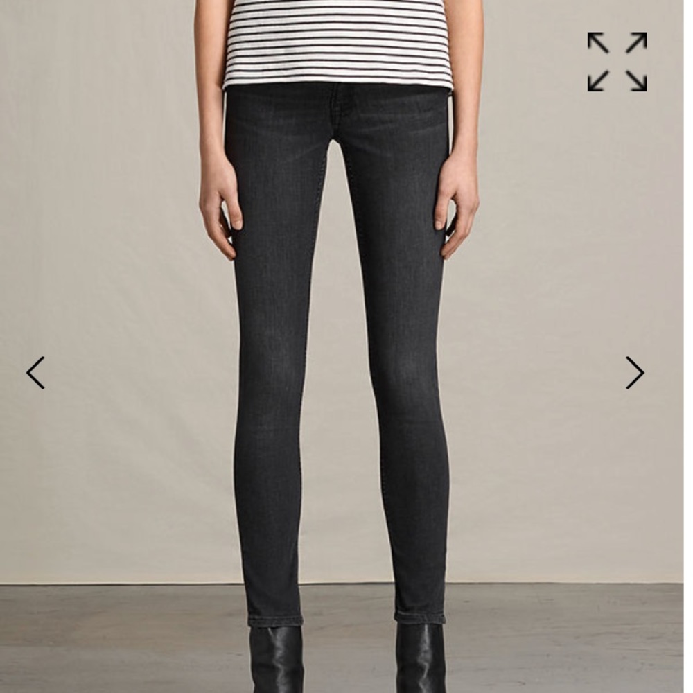 Allsaints Mast Jean faded black